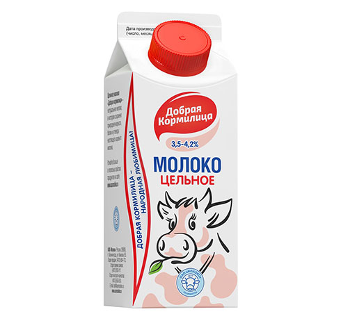 Молоко цельное 3,5-4,2% "Добрая кормилица"
