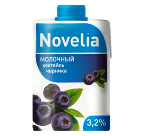 Молочный коктейль "Novelia" Черника