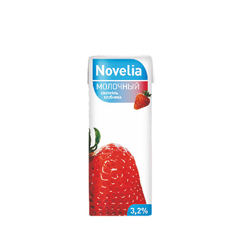 Молочный коктейль "Novelia" Клубника