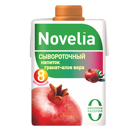 Сывороточный напиток "Novelia" Гранат - алое 