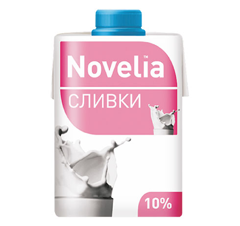 Сливки "Novelia" ультрапастеризованные 10%