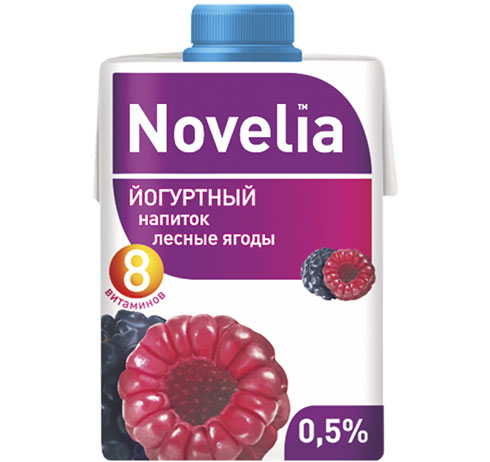 Йогуртный напиток "Novelia" Лесная ягода 