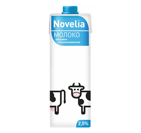 Молоко "Novelia" ультрапастеризованное 2,5%